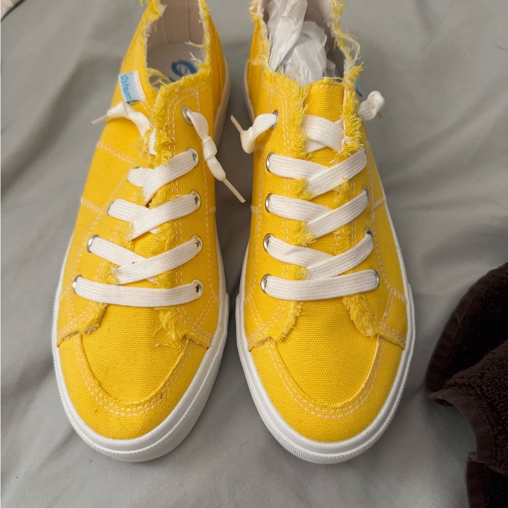 Yellow Canvas Sneakers